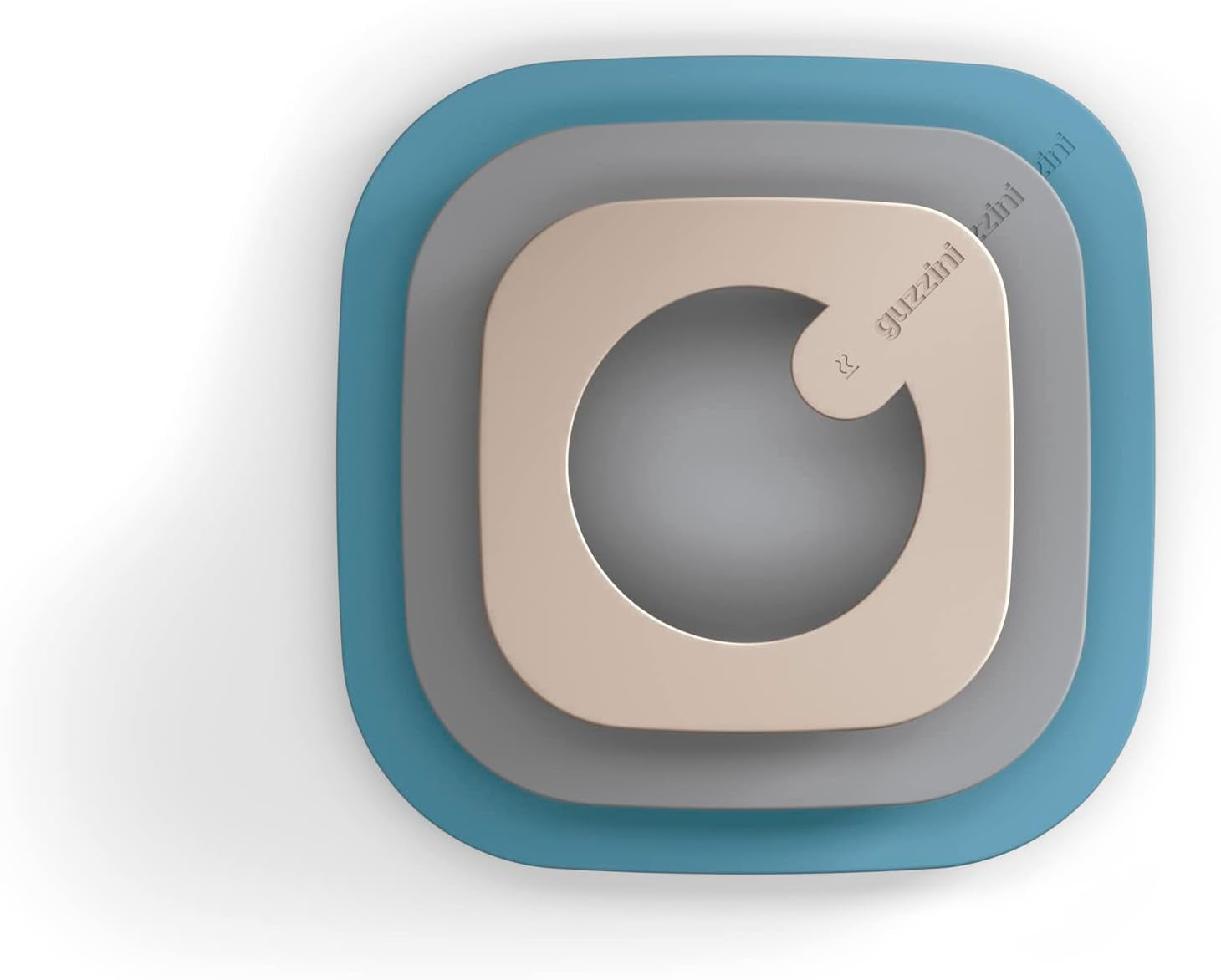 Guzzini - Kitchen Active Design, STORE&MORE Set de 3 cutii etanșe pentru frigider/congelator/microunde, înalte - 19,5 x 19,5 x h12,3 cm | 750/1550/2800 cc- 17070852 Cutii depozitare alimente Naty Shop