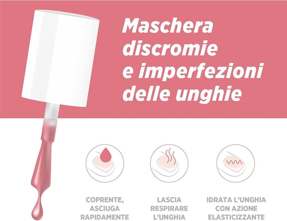 Microblock 3 i 1 Neglepleje Neglepleje Pink - Helbredende neglelak - Tåneglebehandling - Negleforstærkning - Fås i 16 farver - 5ml