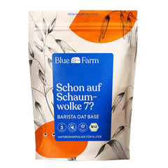 Blue Farm Barista Oat Base für bis zu zu zu 8L zum selbermischen – Bio Haferdrink Barista Edition – Milchalternative ohne Zusatzstoffe und Zuckerzusatz – Vegan und Glutenfrei – 90% weniger Verpackungmüll