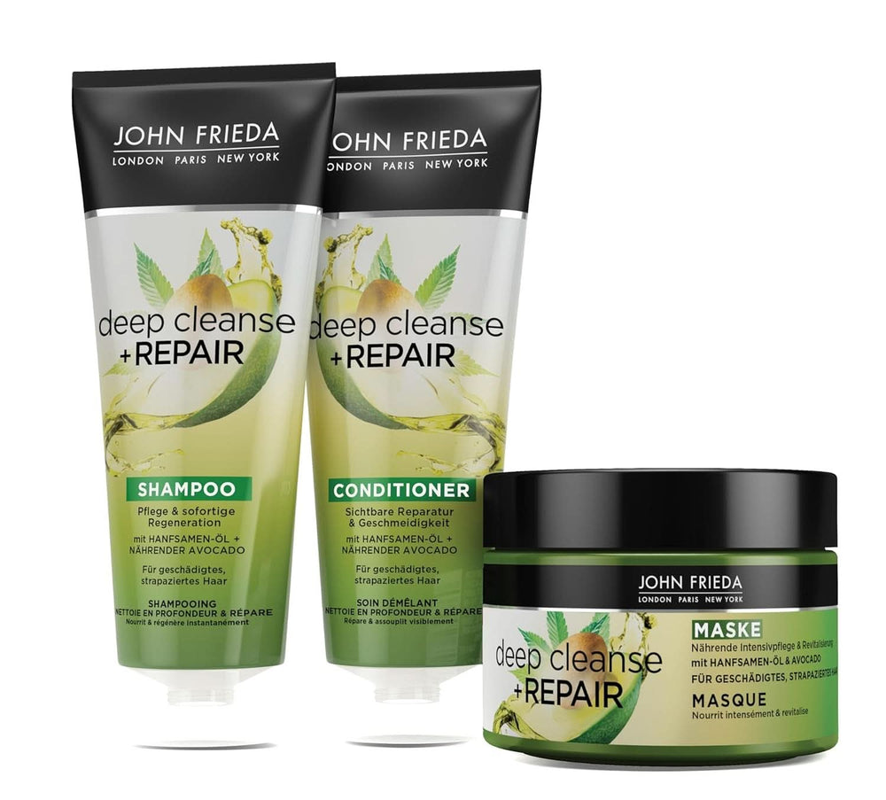 John Frieda, reparationsshampoo til beskadiget hår Detox+Repair, 250 ml bruser og bad Naty Shop