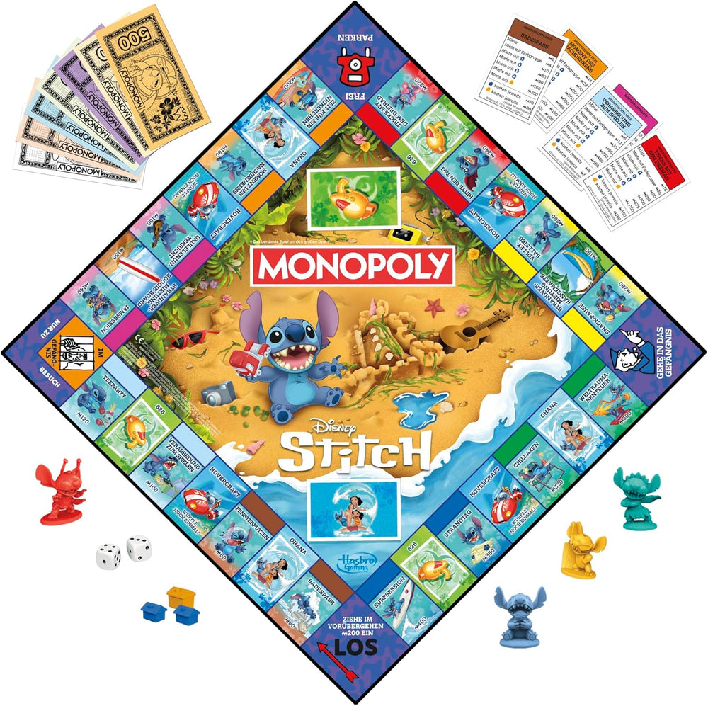 Monopoly Disney Stitch Edition brætspil - tysk version