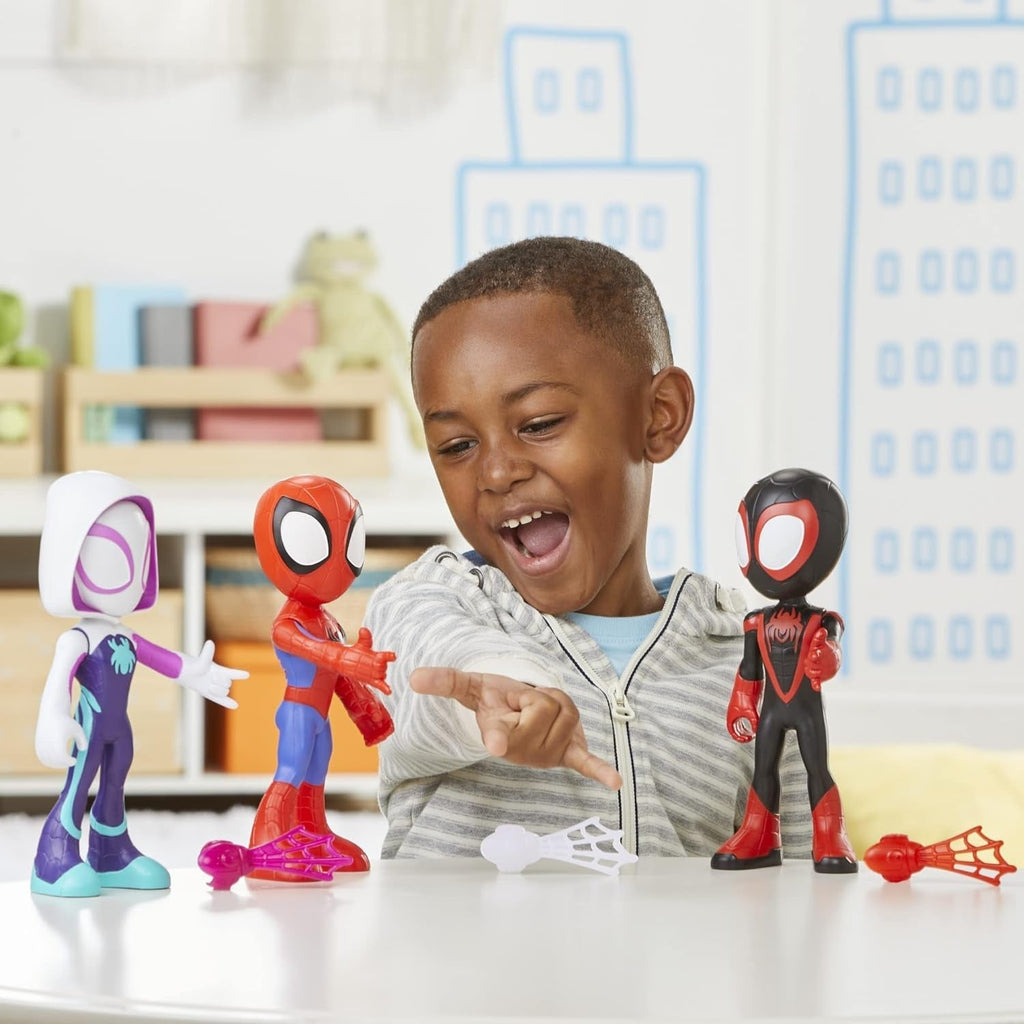 Marvel Spidey and His Amazing Friends Supersized Hero 22.5-Cm Action Figures 3-Pack Action figures Naty Shop