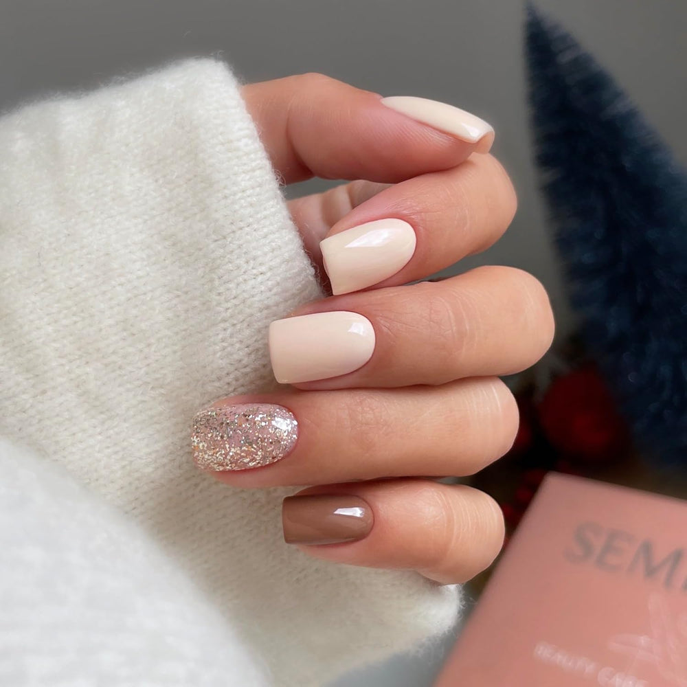 UV neglelak Semilac 260 Light Gold 7ml Platinum Collection