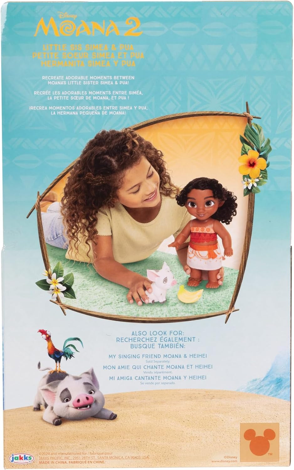 Moana 2 Vaiana 2 Lillesøster Simea 27 Cm Cu Pua Dukker Naty Shop