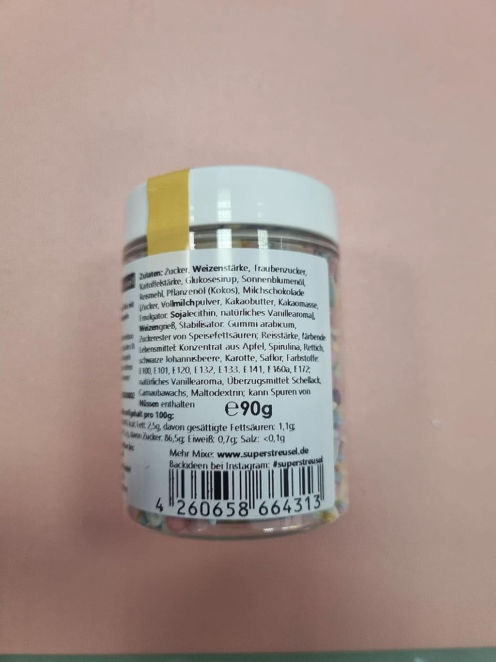 Super Streusel Carusel Pastel, sprinkles in culori pastelate, 90 grame Sprinkles Naty Shop