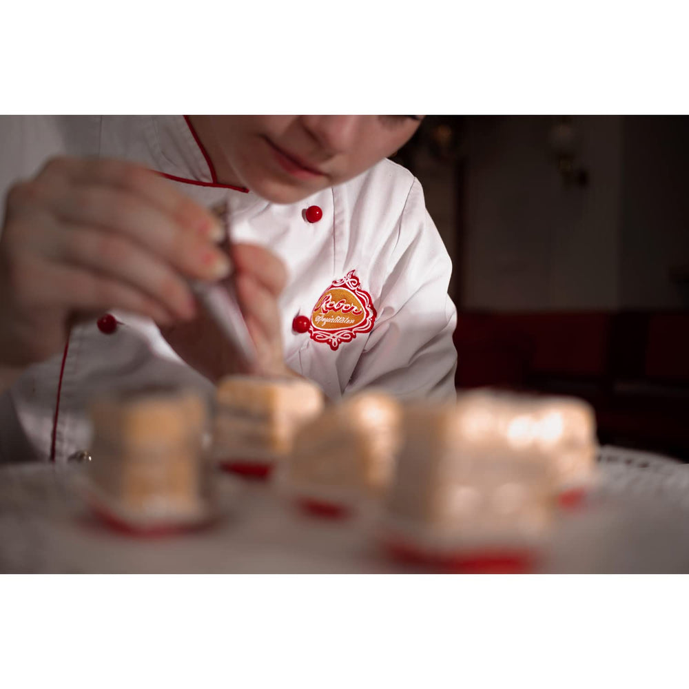 Reber Authentic Mozart Balls Christmas Edition Dark Chokolade Praliner Marcipan Nougat Ideel julegavepakke med 12 stk.