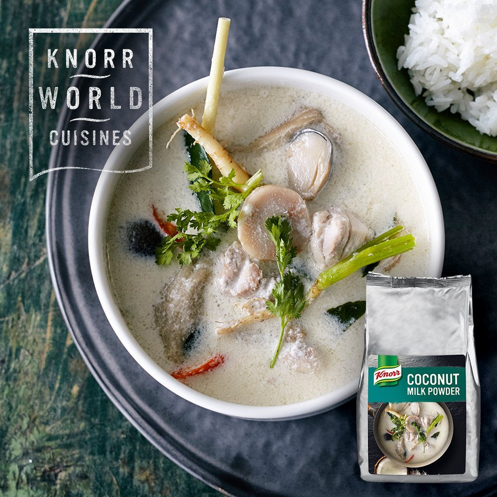 Knorr Kokosmilch Pulver (Mælkepulver fra 20 frischen Kokosnüssen, ergibt 6,6 liter Kokosmilch) 1er Pakke (1 x 1 kg)