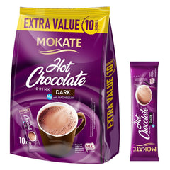 MOKATE® Mørk varm chokolade - 1 pakke 180 gram - 10 poser Kakao og varm chokolade Naty Shop Mørk chokolade - 1 pakke - 10 poser