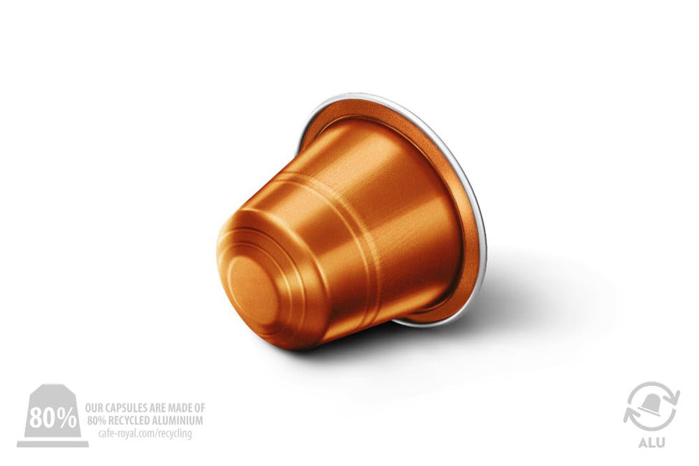 Café Royal Espresso Forte – Nespresso®-kompatible Kaffeekapseln, 100 % Arabica, vollmundig, mittlere Röstung, Intensität 9/12, 36 Kapseln