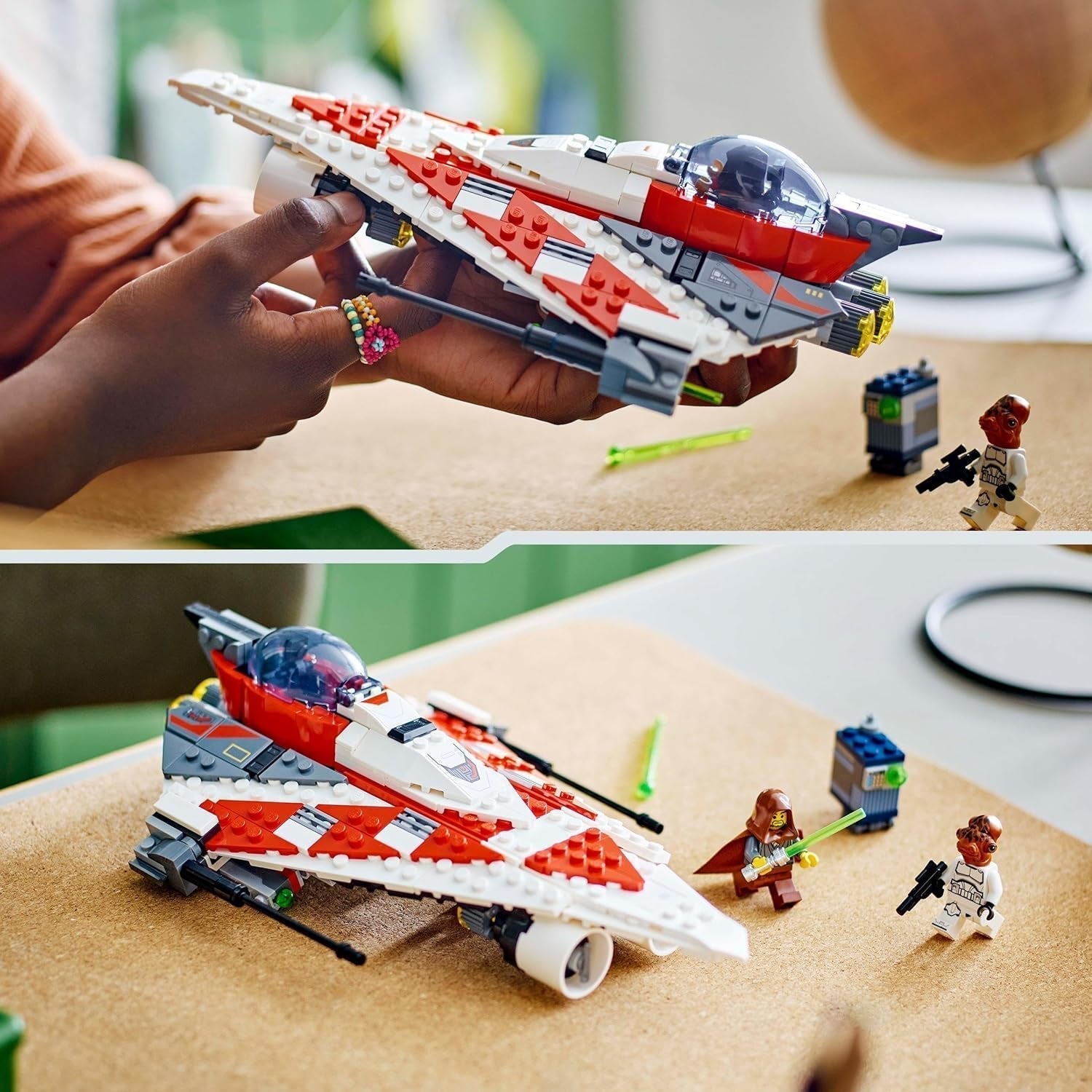 LEGO Star Wars Jedi Bobs Starfighter byggelegetøj Starship Legetøjsklodser Populær karakter Fødselsdagsgave til drenge piger og alle fans over 8 år 75388 byggesæt Beuche den LEGO-Store