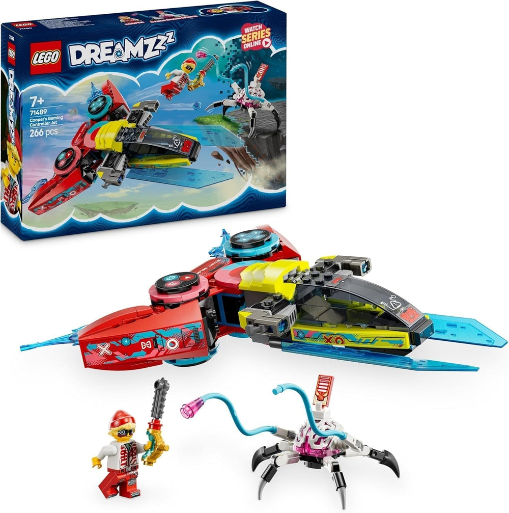 LEGO Dreamzzz Coopers Flying Video Game Controller Fantastisk Legetøj 2 i 1 Spider Minifigure Videospil Sæt Gave til piger og drenge 7 år 71489 Byggesæt Besuche den LEGO-Store Standardtitel