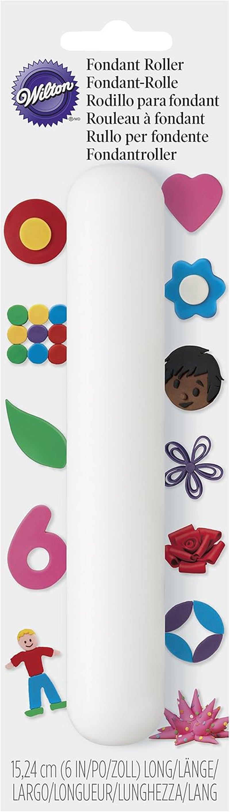 Wilton Fondantrulle, 2,6924000000000001 x 6,5278 x 22,174200000000003 cm, hvid