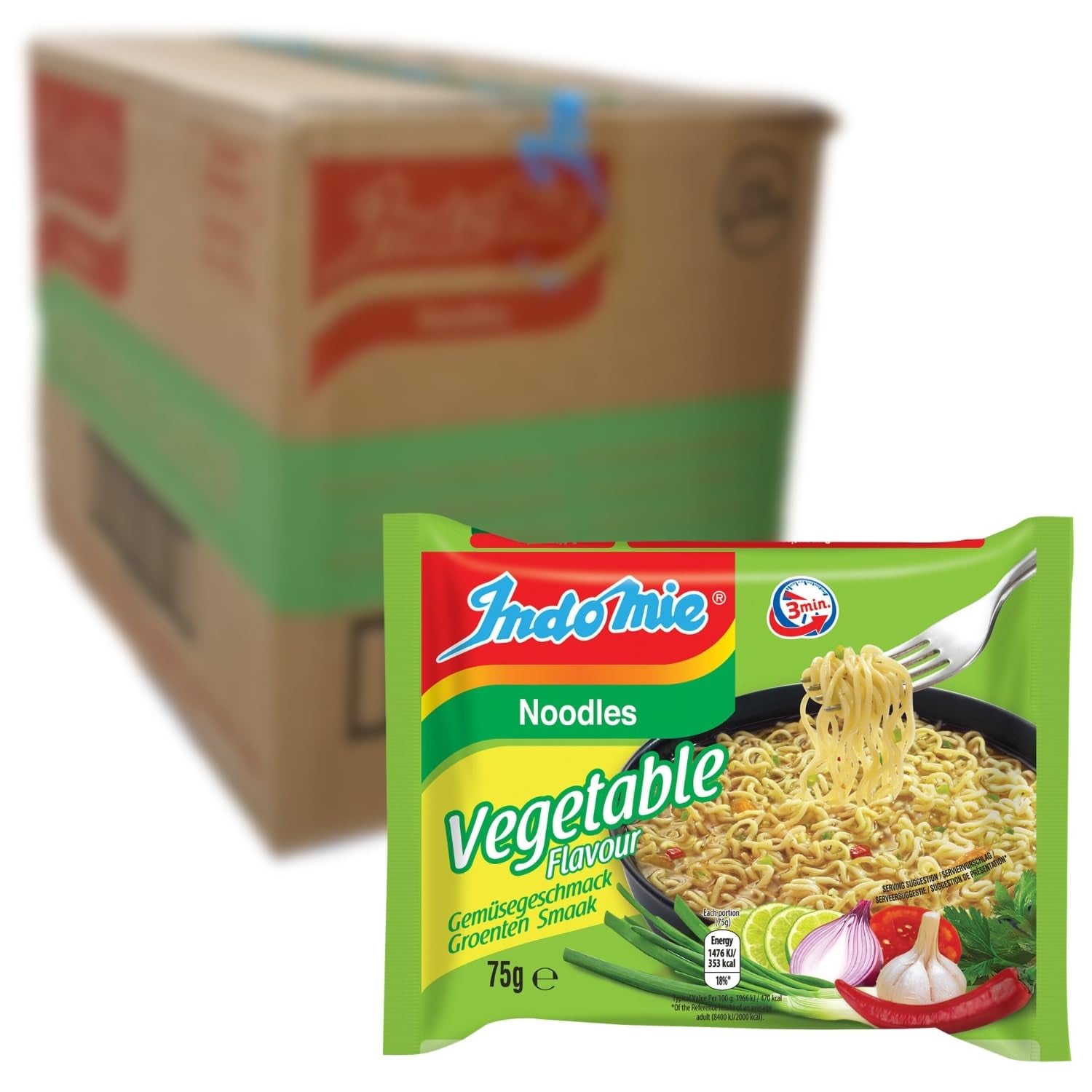 INDOMIE - Instant Mi Goreng Nudler - Multipak (40 x 80 g)