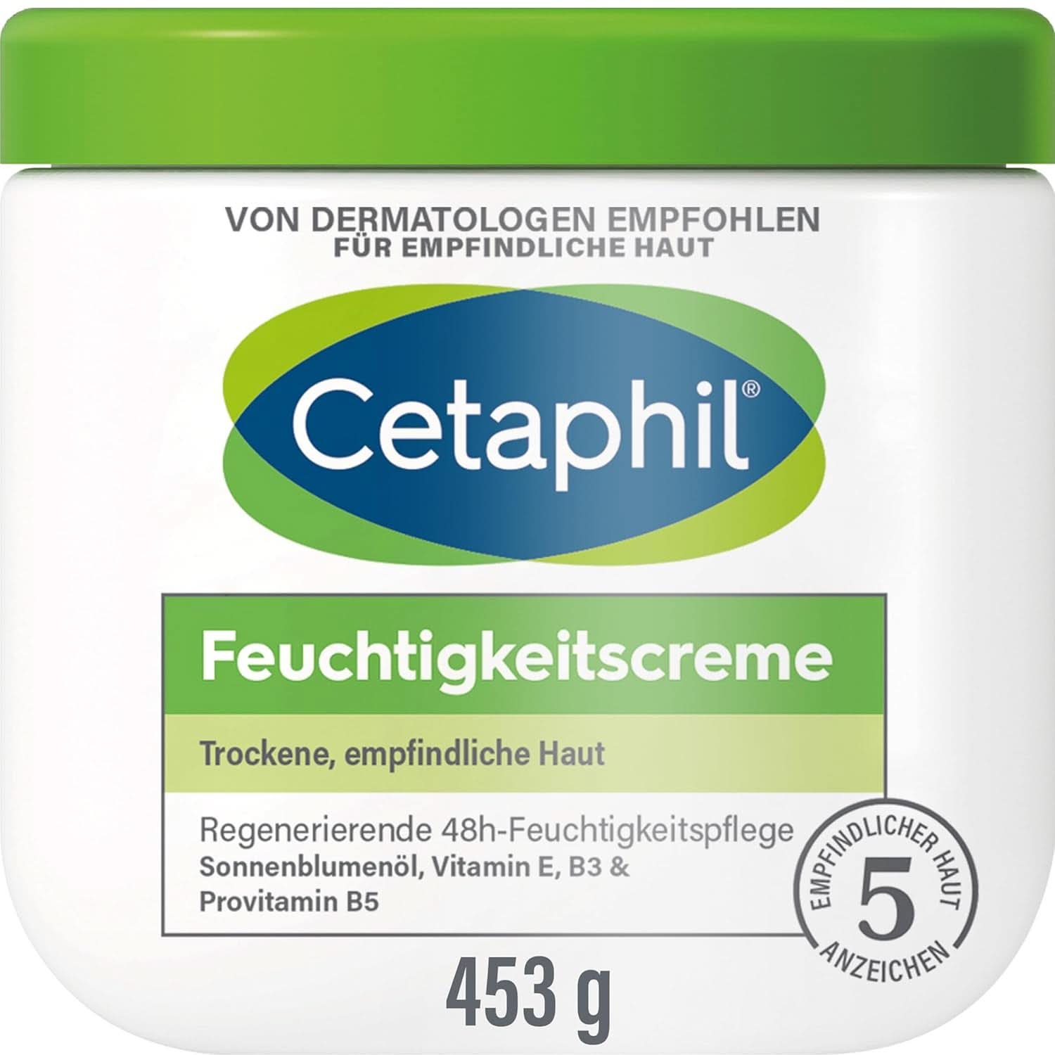 Cetaphil Cremă hidratantă pentru piele uscată, sensibilă, 85 ml Duș și baie Naty Shop 453 grame Migdale