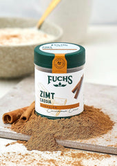 Fuchs Ground Cassia Cinnamon - Til at smage kager, desserter eller teer, 45 gram Krydderier Naty Shop