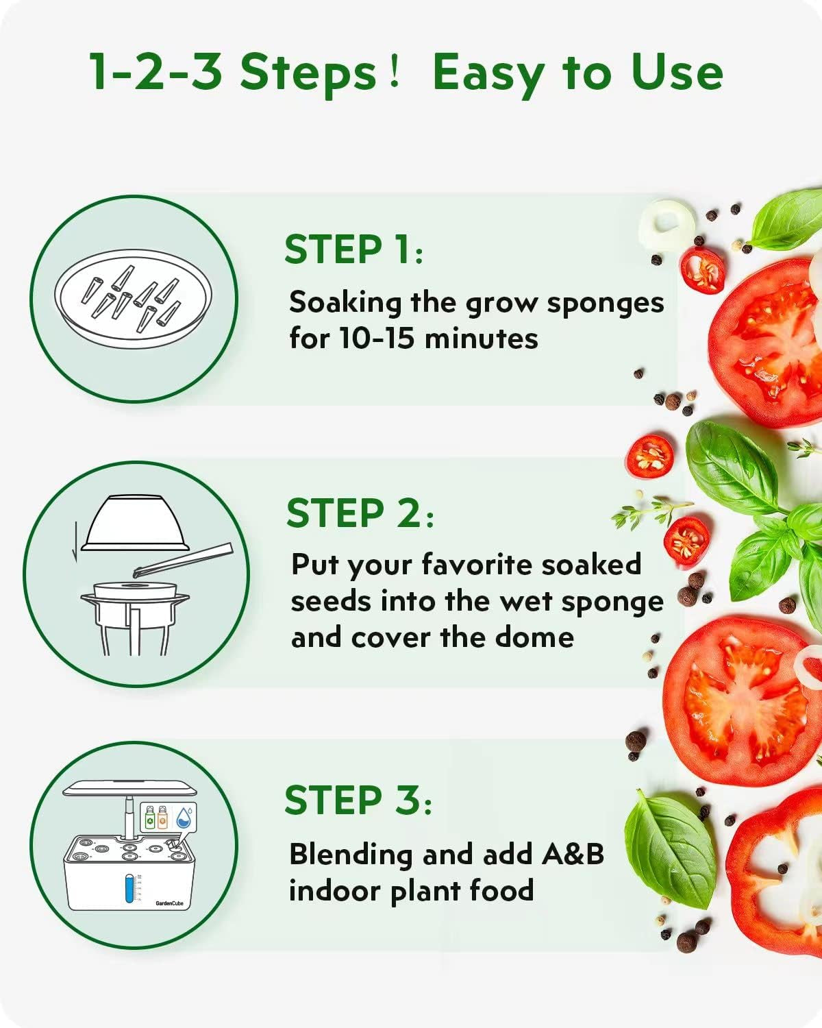 Hydroponisk kapselsæt med 166 dele: Grow Anything Plant Kits - Inklusiv Grow Svampe, Grow Domes, A&B plantefødemærker - Hydroponic tilbehør til de fleste