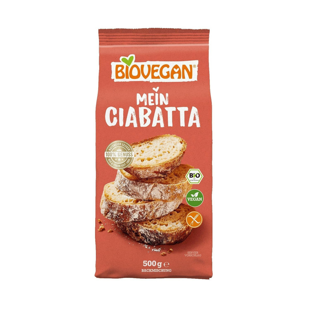 Biovegan Mein Ciabatta Backmischung Amestec pentru copt si gatit Naty Shop 1 X 500 Gr