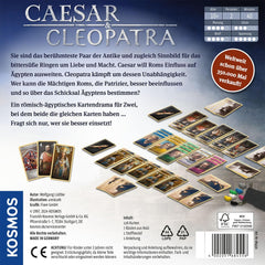 KOSMOS 684556 Caesar & Cleopatra, Strategikortspil for 2 spillere fra 10 år og opefter, Voksenspil, Brætspil for 2