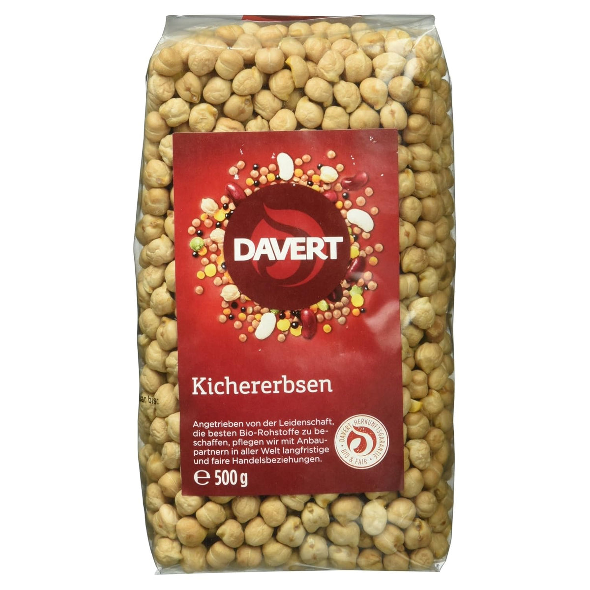 Davert Bio kikærter, 500 g