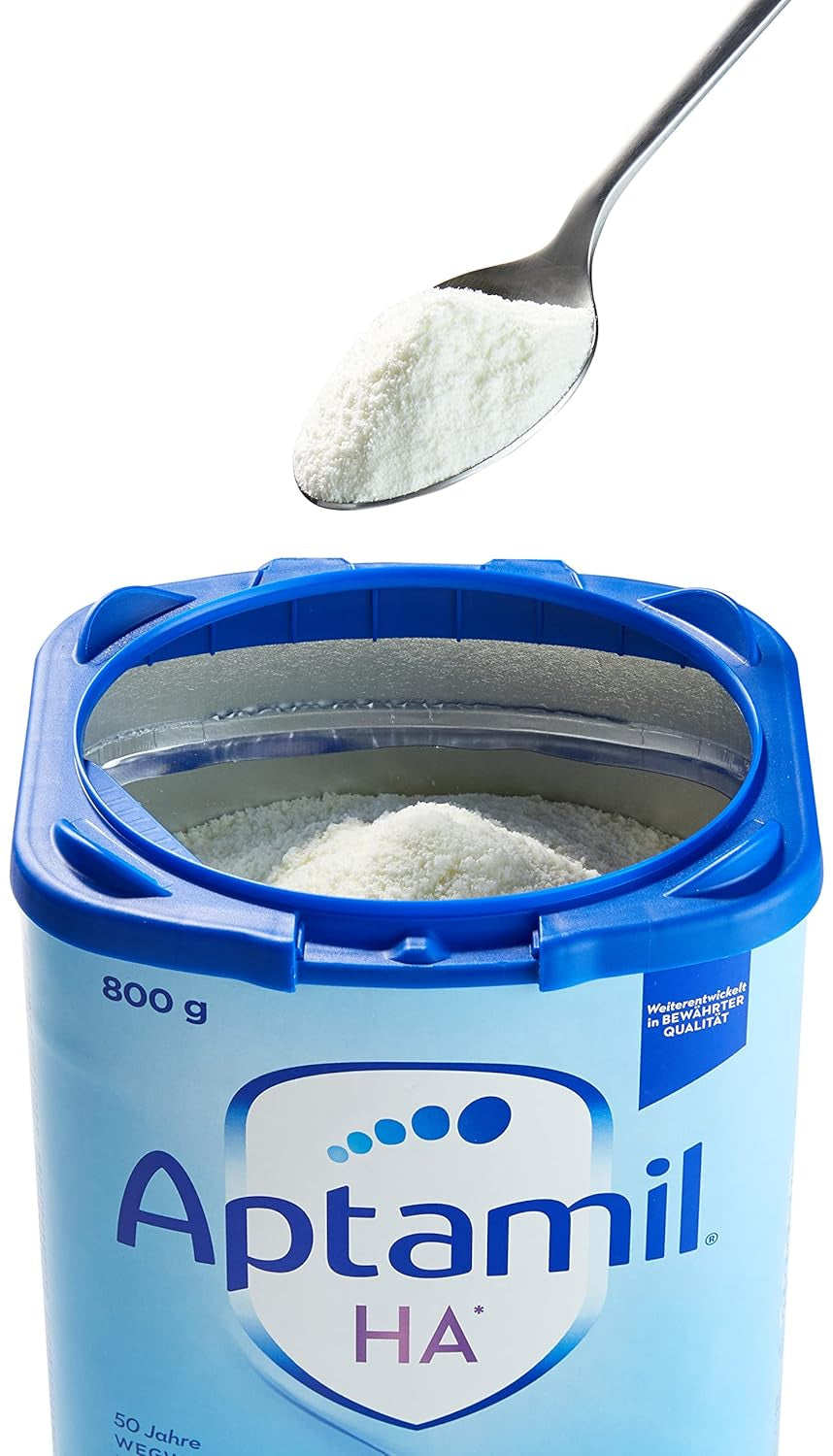 Aptamil HA 1 – Anfangsmilch von Geburt an, Mit DHA, Nur Lactose, Ohne Palmöl, Babynahrung, Milchpulver, 1x 800 g (Packung mit 4)