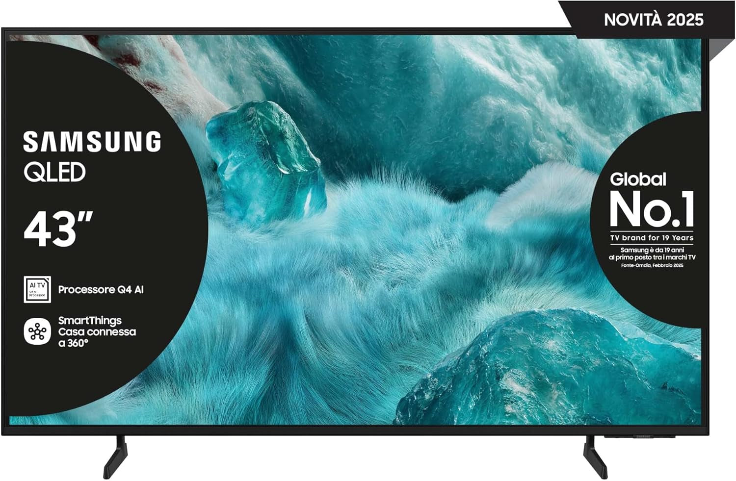 Televizor inteligent Samsung QLED Q7F 4K, 50 inch (125 cm), cu AI Vision, volum de culoare 100% cu Quantum Dot, HDR10+, procesor Q4 AI, One UI Tizen, Wi-Fi, Bluetooth 5.3 și Motion... [Versiune maghiară]