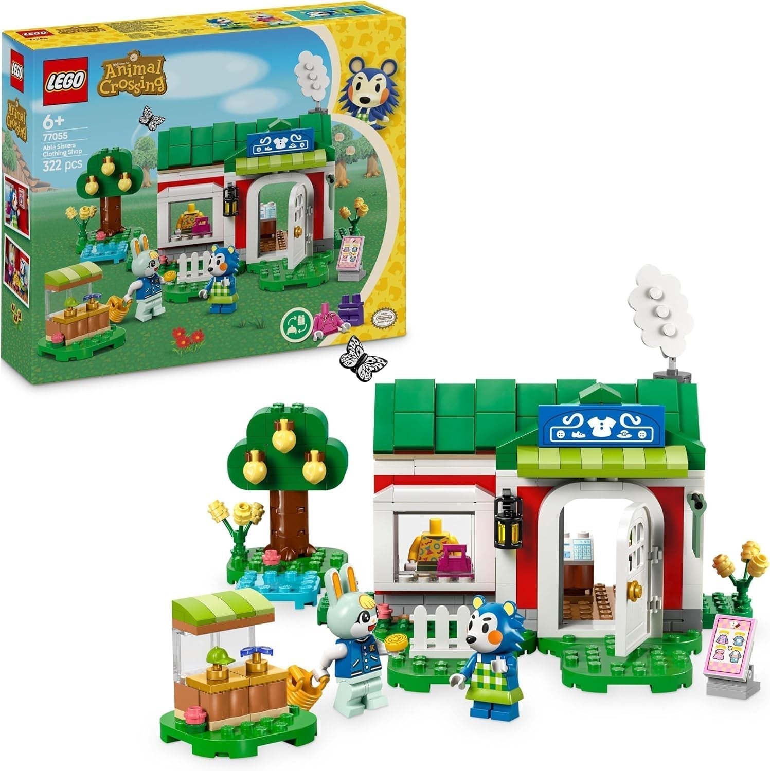 LEGO Animal Crossing Skræddersy Sisters Kreativt Rollespil Byggesæt Gave til piger, drenge og videospilfans i alderen 6+ Eventyrlegesæt 77055 Byggesæt Besuche den LEGO-Store Standardtitel