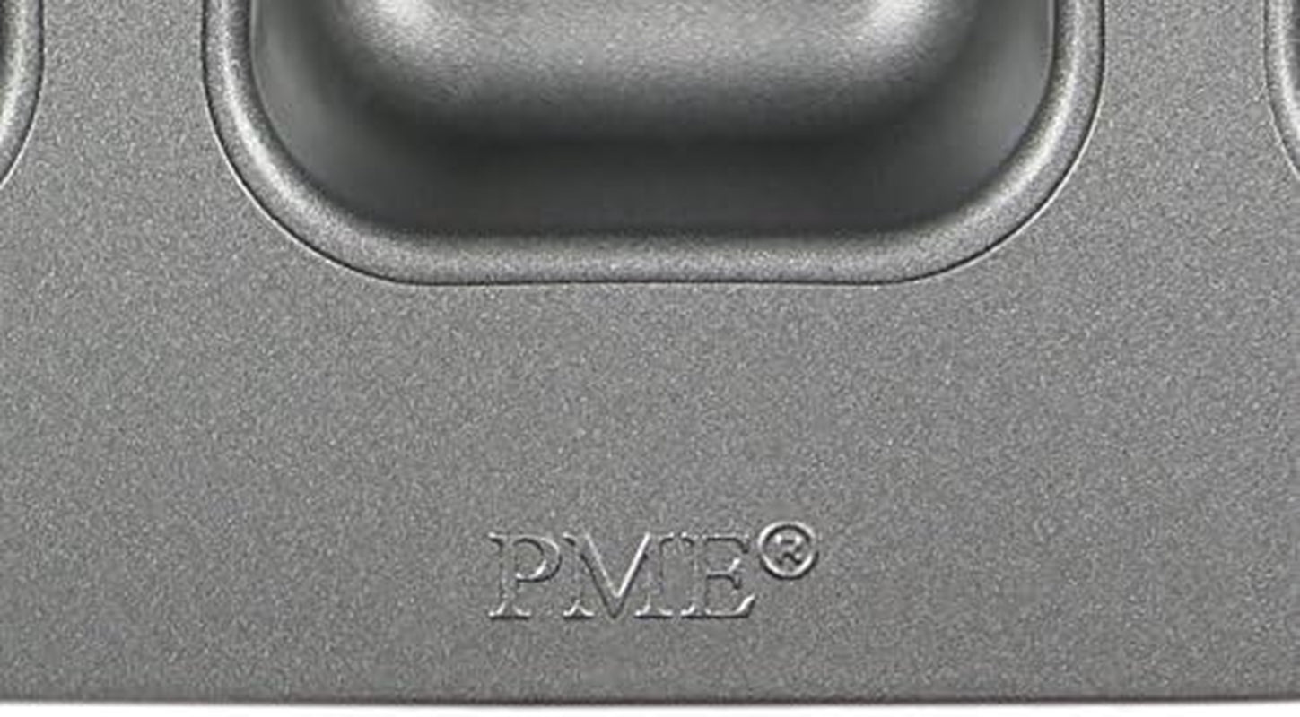 CSB106 Quadratische Antihaftbeschichtete Backform Mit 12 Minilöchern Aus Karbonstahl, Edelstahl, Sølv, 37,3 X 26,1 X 3,1 Cm Forme og bakker til bagning Naty Shop