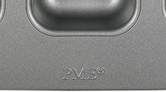 CSB106 Quadratische Antihaftbeschichtete Backform Mit 12 Minilöchern Aus Karbonstahl, Edelstahl, Sølv, 37,3 X 26,1 X 3,1 Cm Forme og bakker til bagning Naty Shop