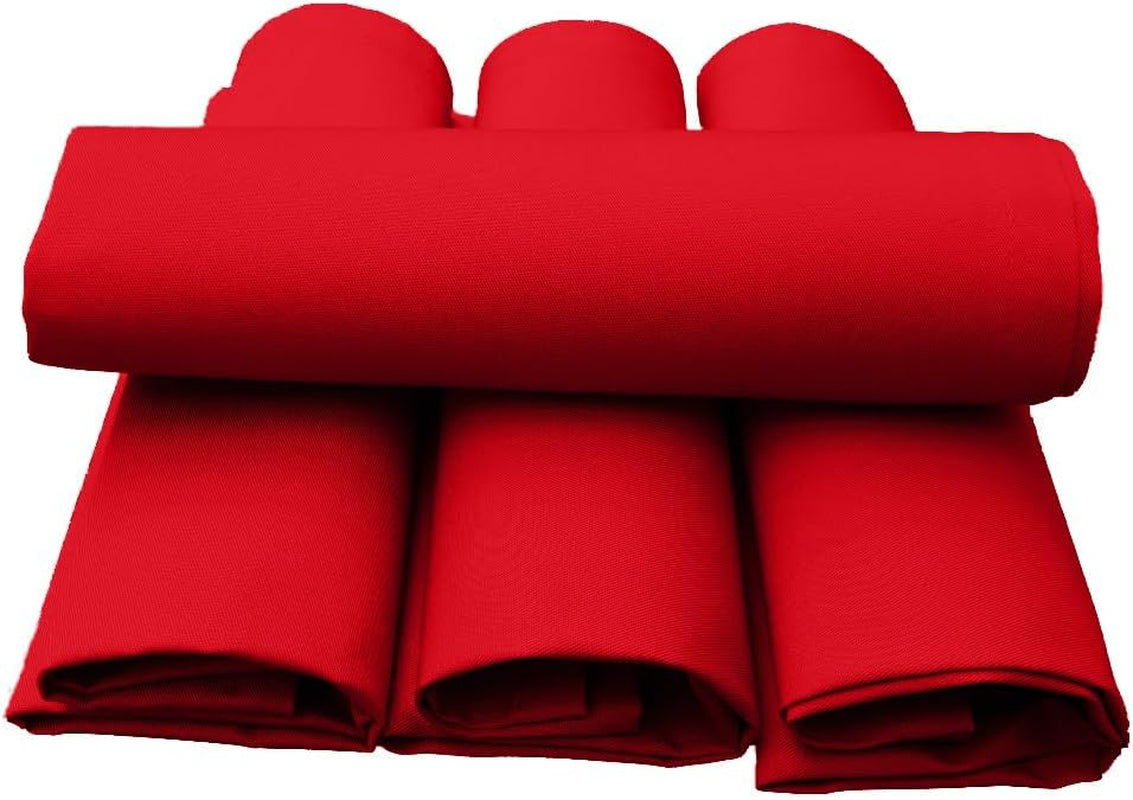 Lemos Home Șervețel de masă din țesătură de înaltă calitate 4 bucăți 100% bumbac Colecție Concept, culoare și dimensiune selectabile (Set de 4 șervețele din țesătură - 45X45Cm, roșu)