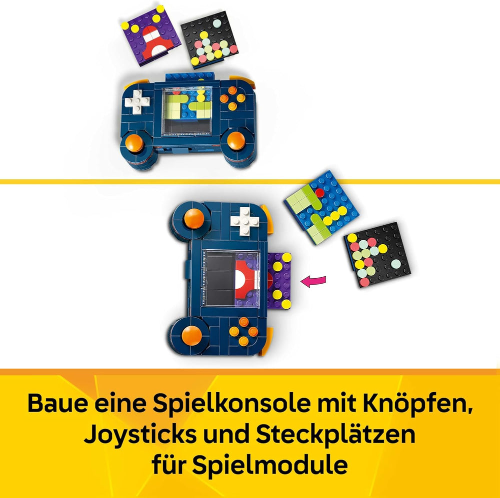 LEGO Creator 3in1 Retro spillekonsol - forvandles til en arkademaskine eller computer med tastatur og mus - Gamer-gaveidé til 8-årige drenge og piger - 31380