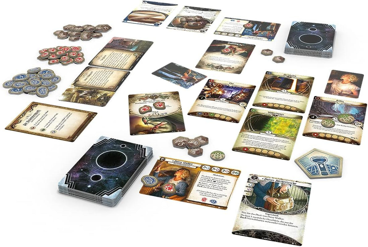 Fantasy Flight Games, Arkham Horror: LCG, Core Game, Expert Game, Card Game, 1-4 spillere, i alderen 14+, 45+ minutter, tysk, flerfarvet, farverigt