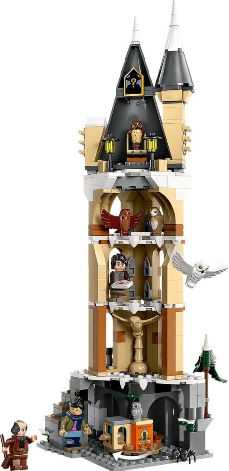 LEGO Harry Potter Owlery på Hogwarts Slot, eventyrsæt med legetøjsdyr og 3 minifigurer, filmlegetøj til børn, gave til piger, drenge og alle fans fra 8 år 76430 Byggesæt Besuche den LEGO-Store