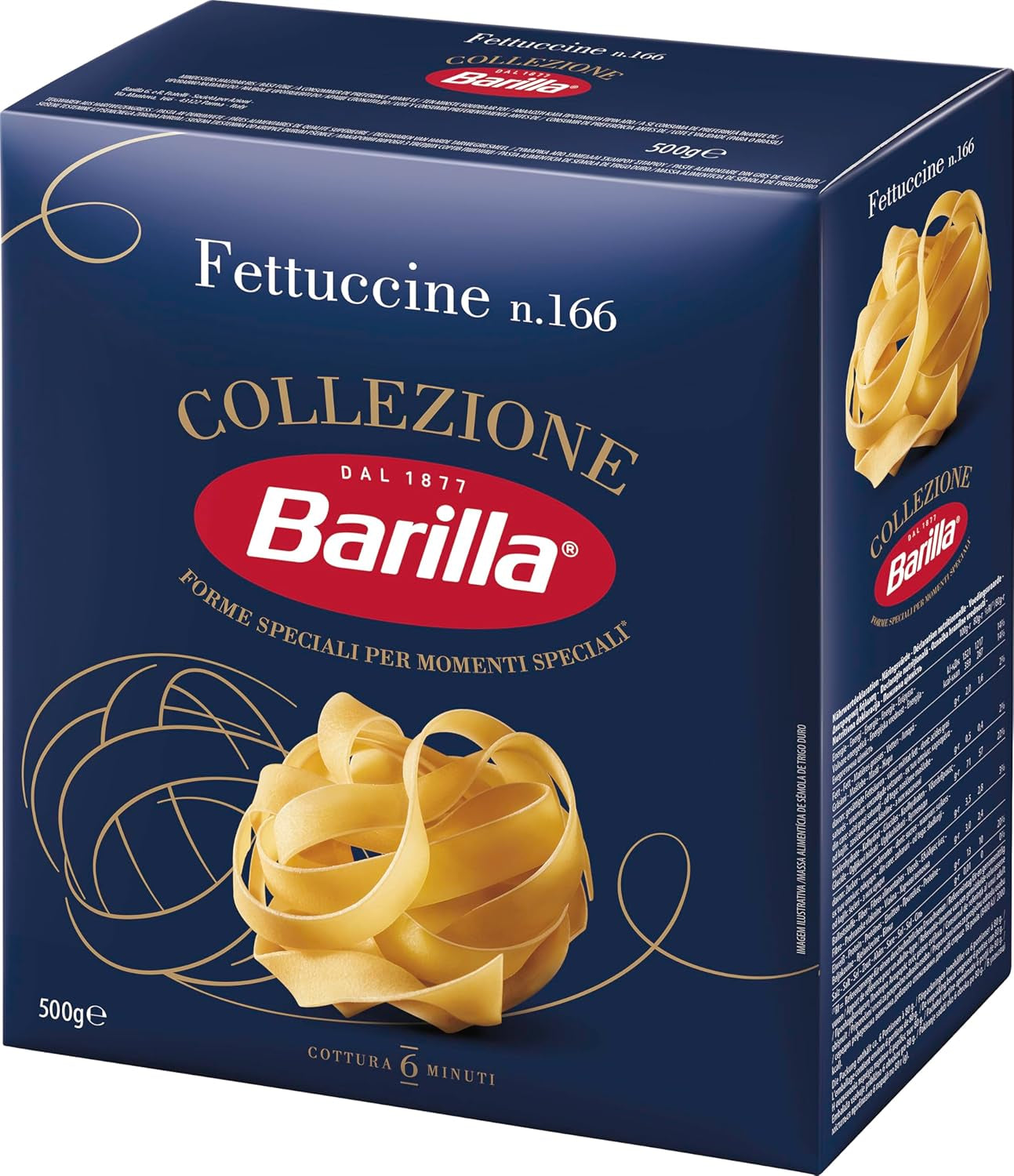Pasta Barilla Collezione Fettuccine, (1 x 500 g) (pakke med 3)