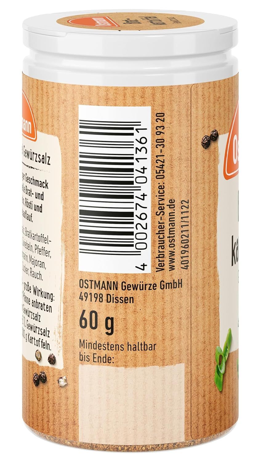 Ostmann Gewürze - Bratkartoffel Gewürzsalz | Pikant-salziges Gewürz für Kartoffelgerichte | 60 g i Der Streudose