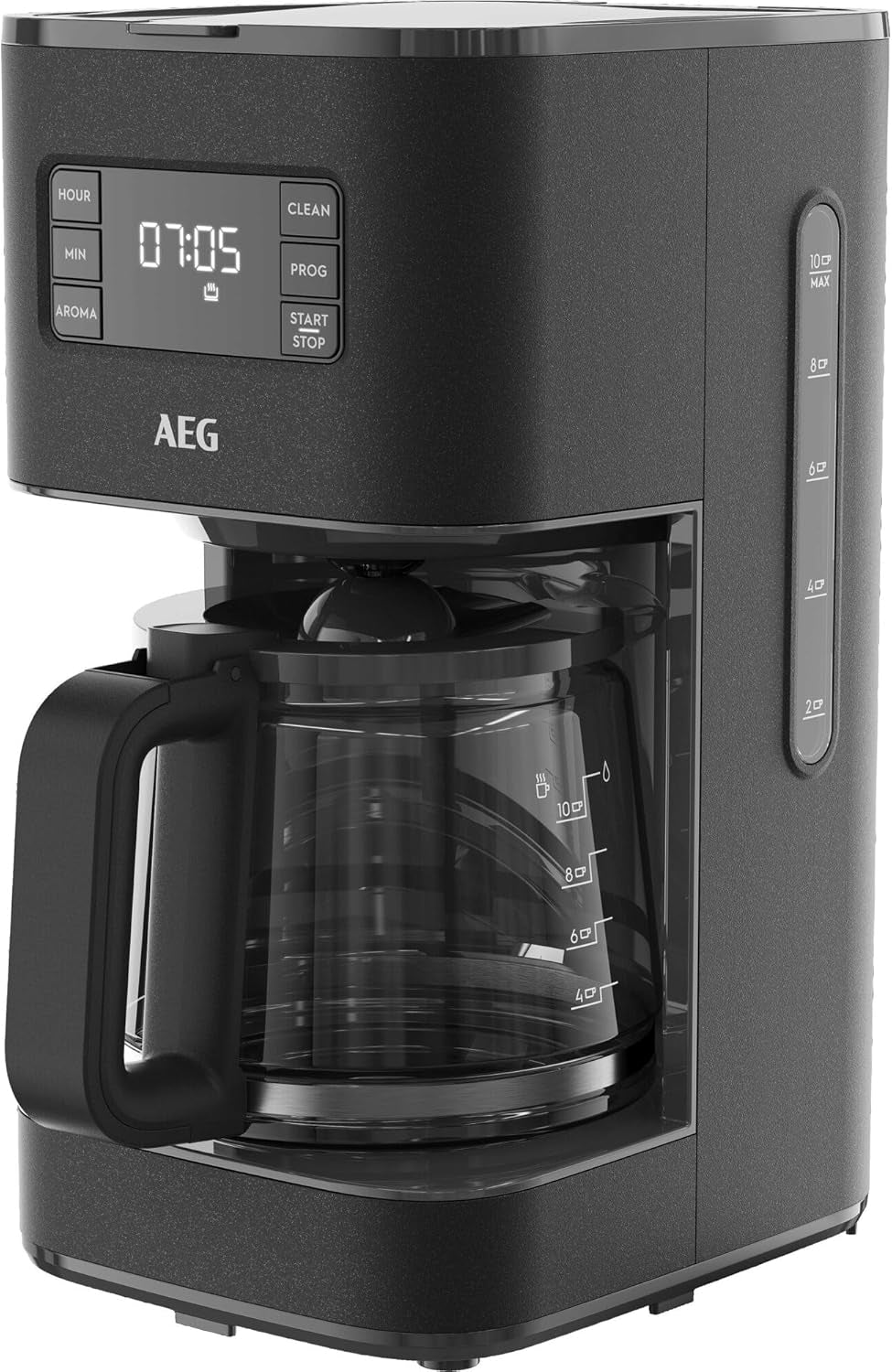 Espressor AEG Deli 5, 1,5 l, temporizator programabil, funcție de menținere la cald, oprire de siguranță, indicator nivel apă, dozaj optim, funcție anti-picurare, oțel inoxidabil, CM5-1-6ST