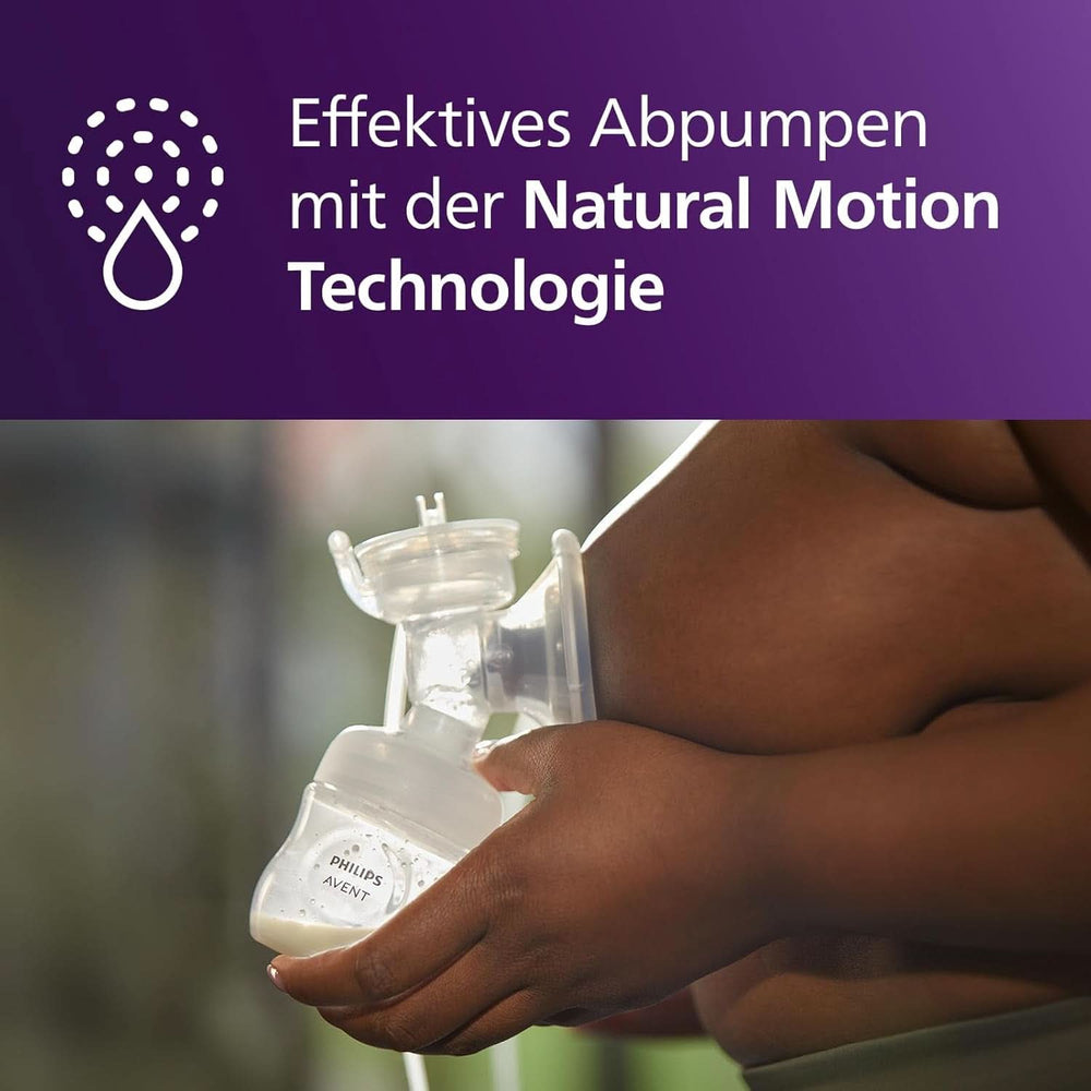 Elektroniske Philips Avent Einzelmilchpumpe Premium - Mit Natural Motion Technologie, Wiederaufladbarem Akku, Timer-Anzeige (Modell SCF396/31) Tilbehør Mad og amning Bebe Naty Shop