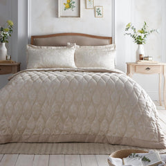 Heritage Elysia jacquard sengetæppe, 200 X 230 Cm, champagne Appletree Beds and Blankets Standard titel