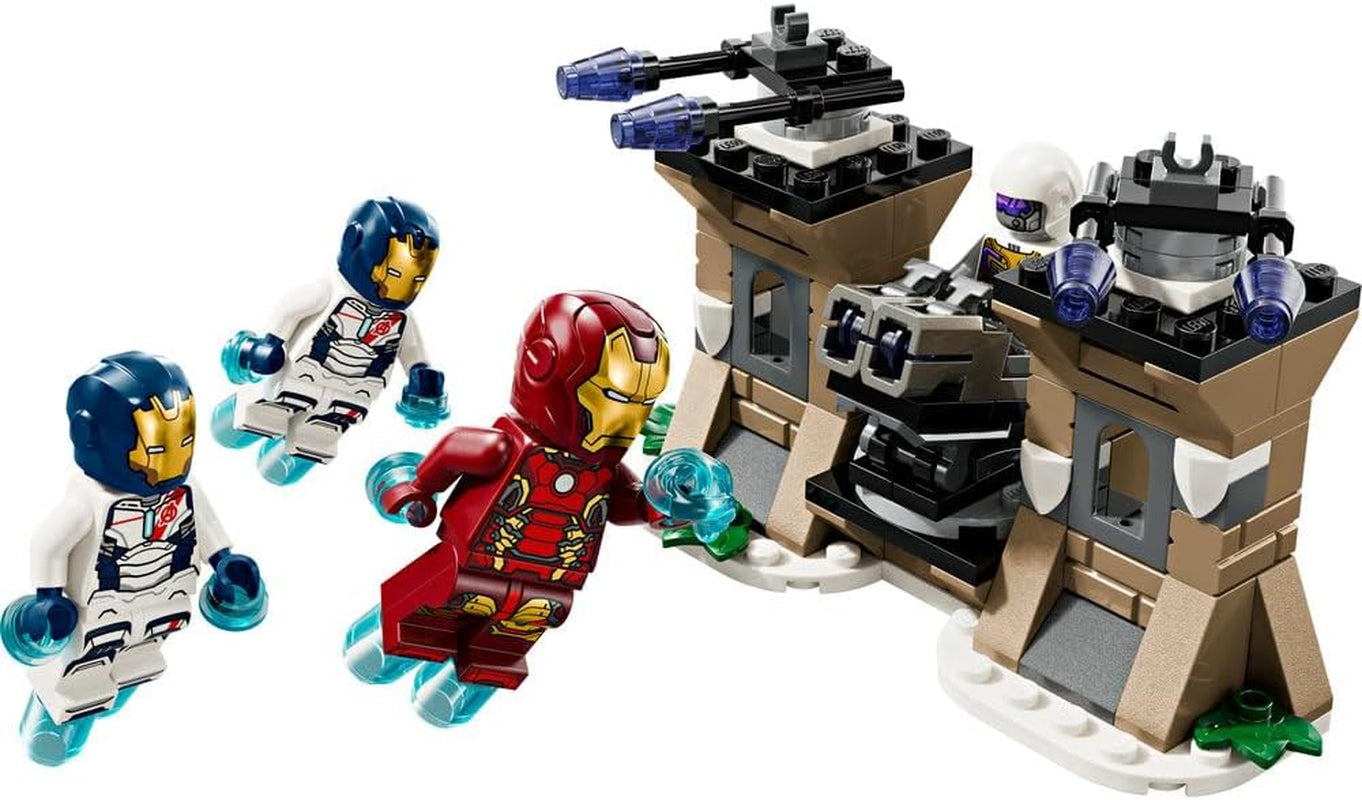 LEGO Marvel Iron Man & Iron Legion vs. Hydra Soldier, Avengers byggelegetøj, kreativt legesæt til børn og superheltefans, gave til drenge og piger 6 år 76288 byggesæt Besuche den LEGO-Store