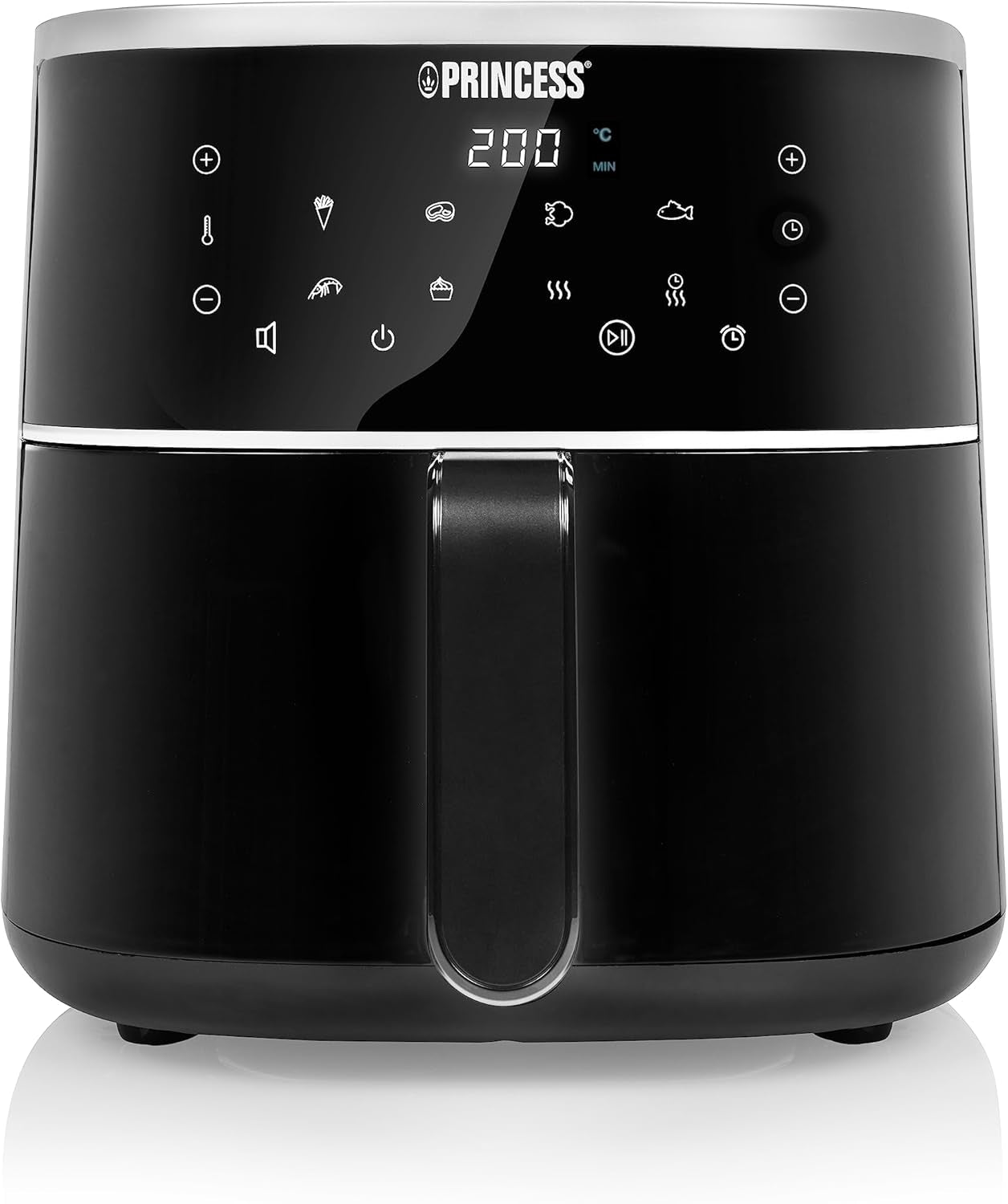 Princess Digital Hot Air Fryer - Variabel skålkapacitet - 8 liter maksimum - 6 forudindstillede programmer Hvidevarer Naty Shop 4 liter