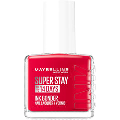 Maybelline New York Super Stay Ink Bonder 008 Passionate Red - langtidsholdbar neglelak til stærke negle og intens farve, 12,3 ml
