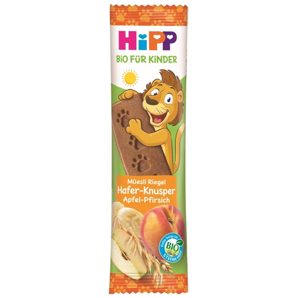 Hipp Bio-Riegel Müesli-Freund Elefant Butterkeks i Apfel-Vanille, 24Er Pakke (24 X 20 G) Mor og Barn Naty Shop 20 G (24Er Pakke) Haf./Apfel-Pfirs.