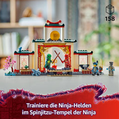 LEGO NINJAGO Spinjitzu Ninja Temple - Legesæt med 4 minifigurer og 1 dragefigur - Byggesæt - Jule- eller fødselsdagsgave til drenge og piger fra 4 år 71831 Byggesæt Besuche den LEGO-Store