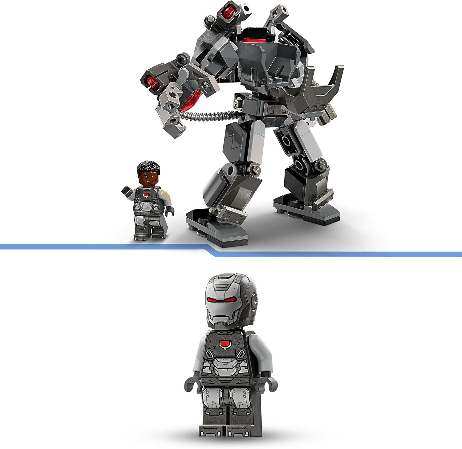 LEGO Marvel War Machine Mech 3-Shooter Super Hero Bygbart Legetøj til Børn MCU Legendarisk Action Figur Gave til 6-årige drenge og piger 76277 Byggesæt Beuche den LEGO-Store