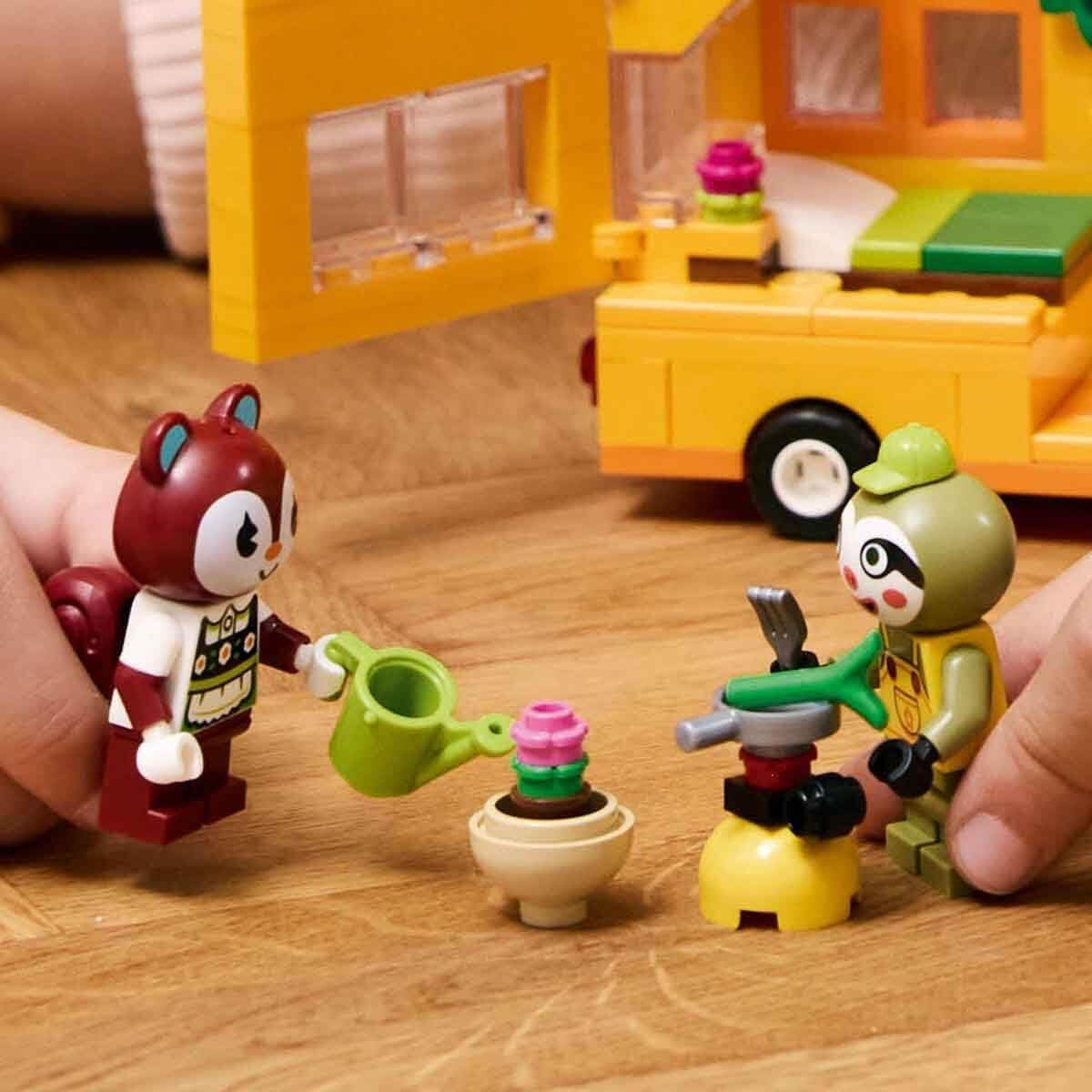 LEGO Animal Crossing Gerd's Caravan & Have Rollelegssæt Billegetøj til børn 7 år Piger og drenge Gavevideospillegetøj med dyrefigurer 77054 Byggesæt Besuche den LEGO-Store