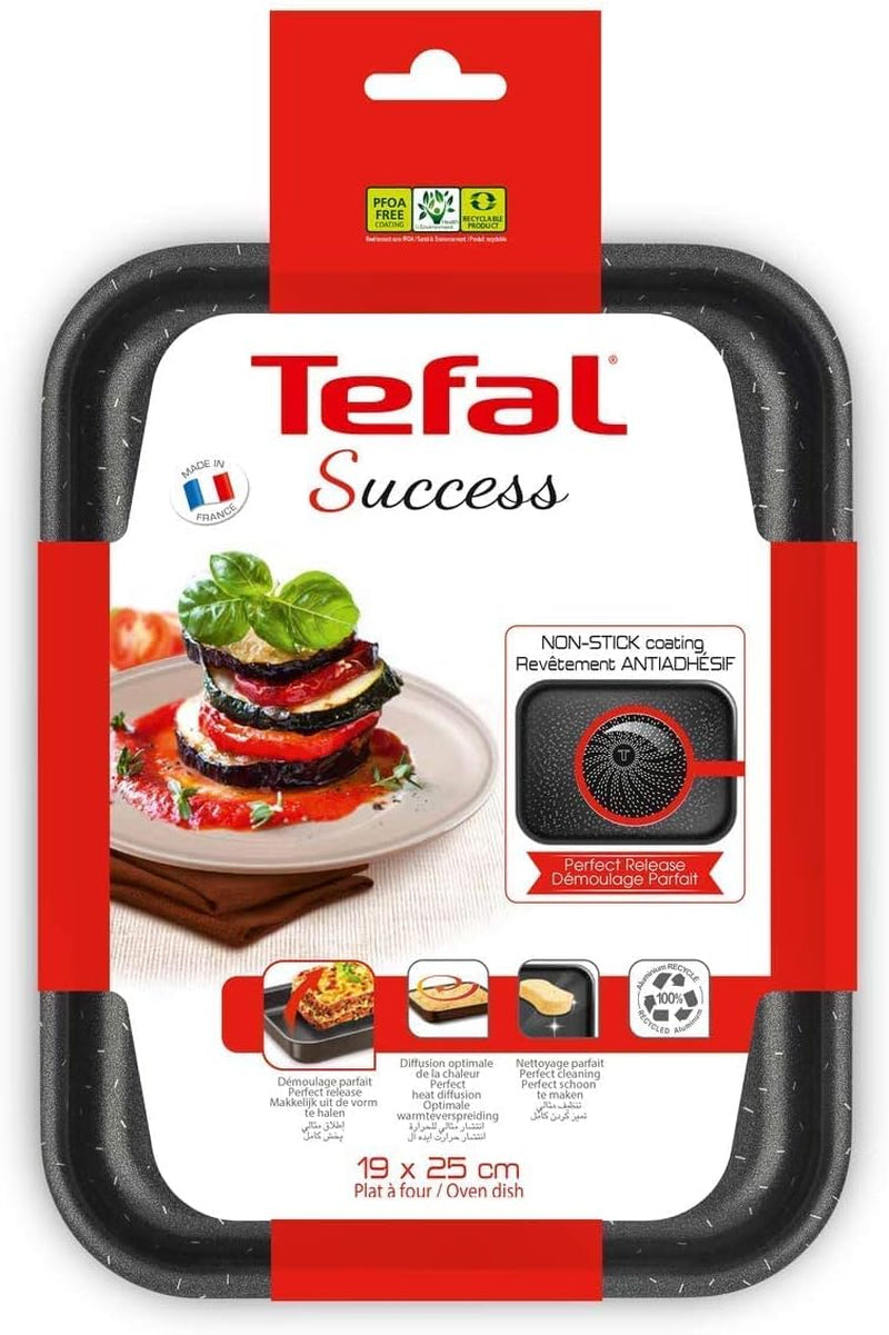 Tefal J1600502 Succes Flach Mini Backofen Aluminium Schwarz 19X25 X 4,2 Cm Forme og bakker til bagning Naty Shop