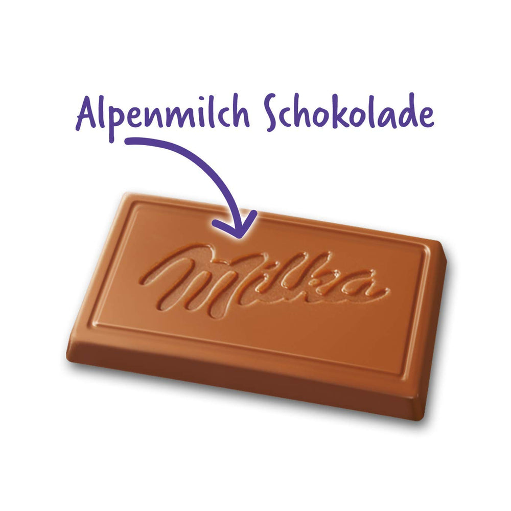 Naps Alpine Milk 1 x 1 kg, Smelt-i-munden Mini Chokolade Firkanter af Fin Alpine Milk Chokolade, æske (pakke med 2)
