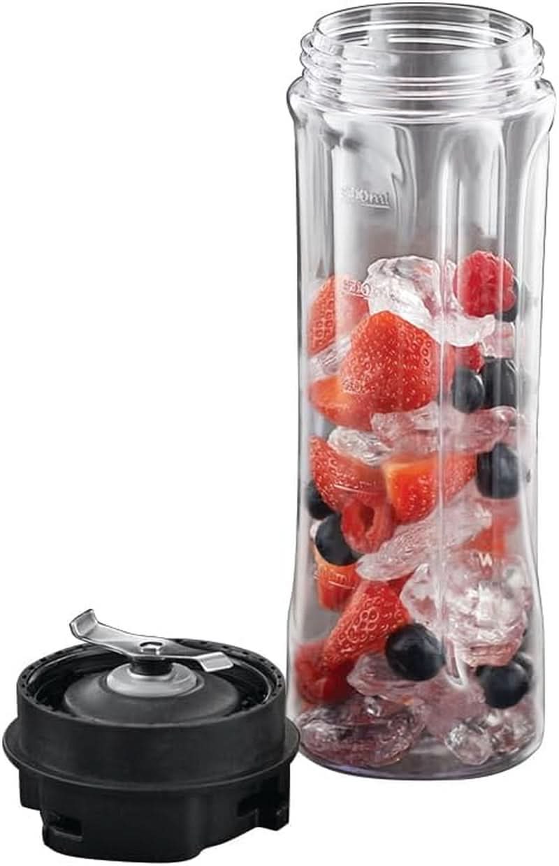 Russell Hobbs Mixer - Standmixer & Smoothie Maker to Go [23.500 U/Min Power-Motor] Inkl. 1X Mixbehälter 600Ml (Bpa-Frei, Spülmaschinen- & Bruchfest Inkl. Deckel) Zerkleinerer, Edelstahl, 23472-56 Bucatarie Naty Shop