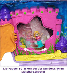 Polly Pocket Kiste Wrap Around Shell Taske Undervands 2 Dukker 1 Ubåd Polly Pocket Havfrue Legetøj 4 år gammelt Legetøj GNH11 Naty Shop Dukker