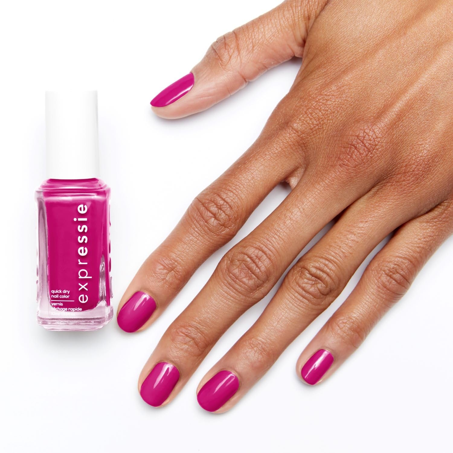 Essie hurtigtørrende neglelak "expression", vegansk formel uden animalske ingredienser, nr. 545 power moves, pink, 1 x 10 ml