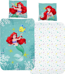 Arielle Meerjungfrau Bettbezug 135X200 80X80 Baumwolle · Kinderbettwäsche Für Mädchen Disney Prinzessin Mermaid · 2 Teilig Naty Shop Standardtitel